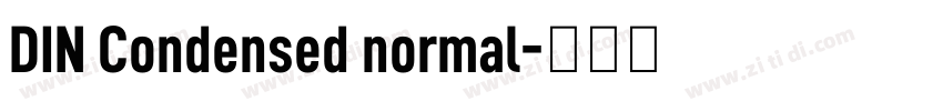 DIN Condensed normal字体转换
